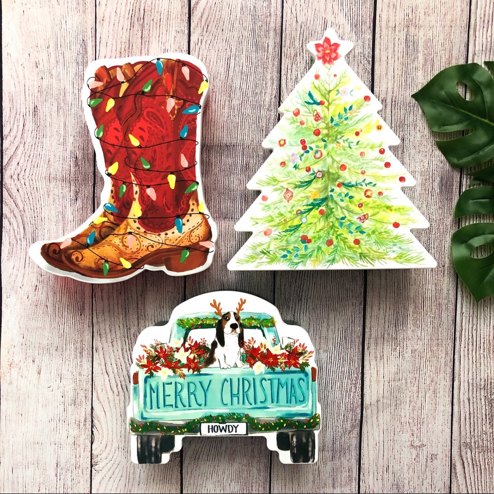 Pioneer Woman Merry Christmas Cookie Containers NEW